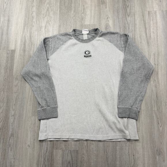 Vintage Other - Vintage Green Bay Packers Thermal Shirt Men's Extra Large Gray 90s Long Sleeve